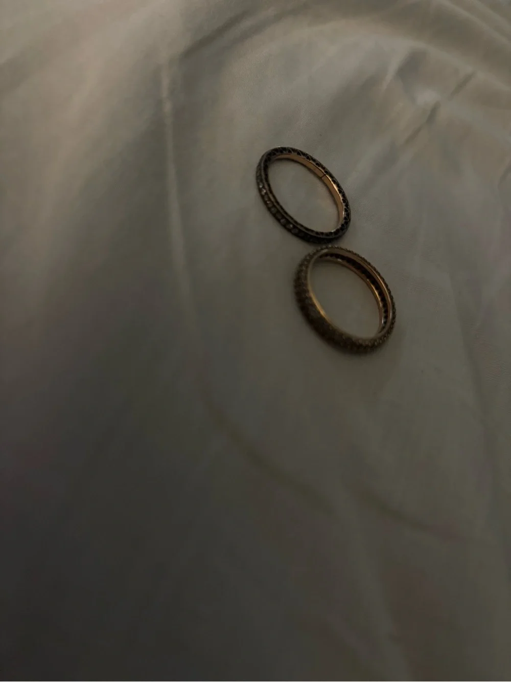 Pandora Crystal Pave Stackable Rings in Rose Gold - Ale R - Description!